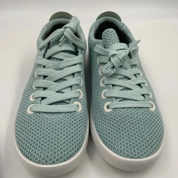 Allbirds TPIW8 Women's Light Blue Knit Lace Up Sneakers Size 8 - Picture 2 of 8
